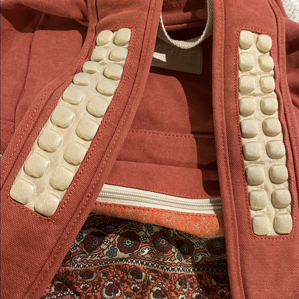 Rustic Reddish Floral Patterned Backpack. DACHEE.… - image 11